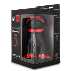 Prowler RED Chien en Simili Captain Chains 24cm Noir